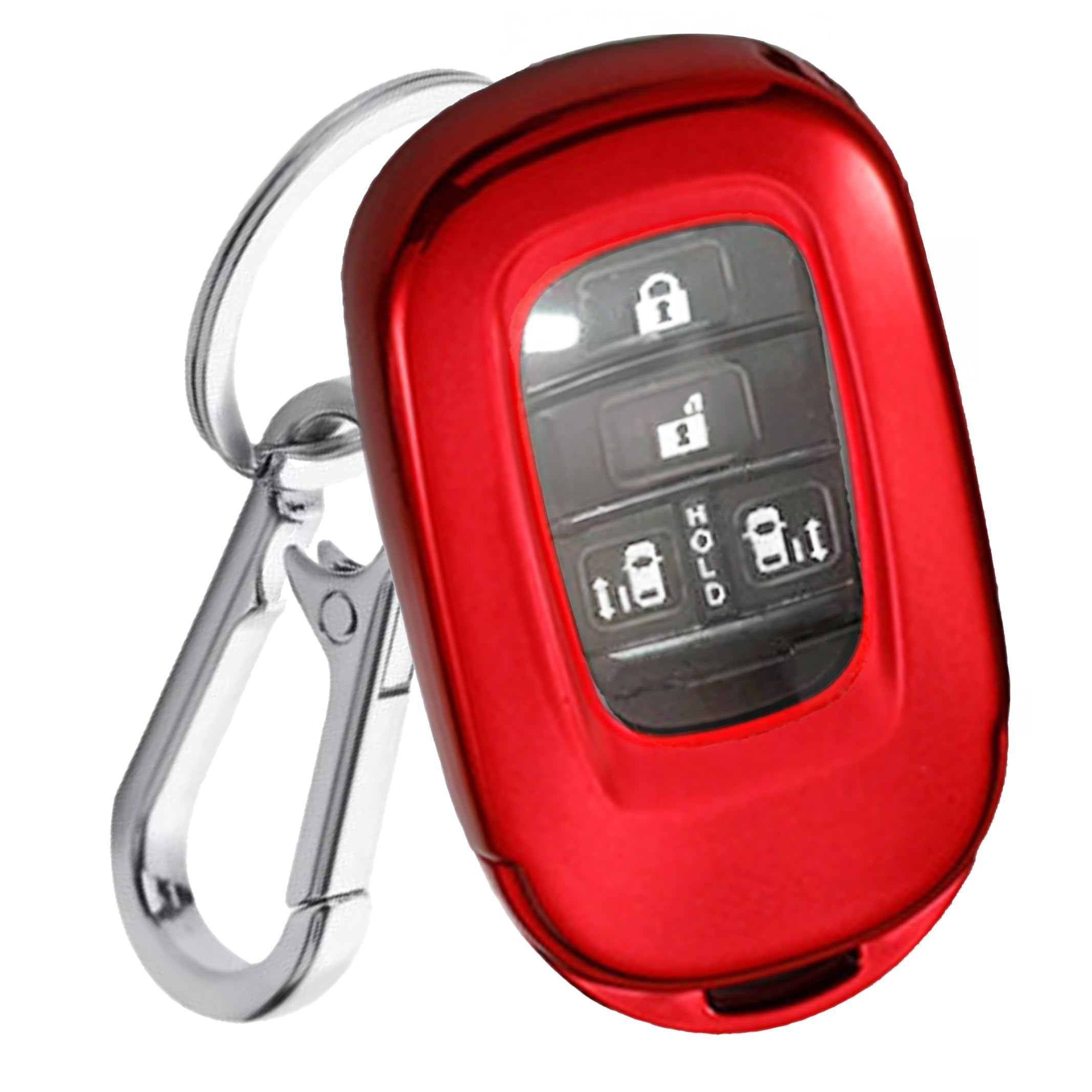 

FRACTAL CREATION Key Case, Key Cover, Compatible with Honda, New Model NBOX JF5, JF6, красный