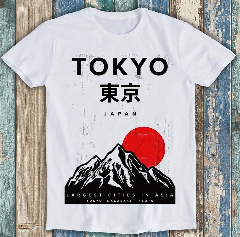 

Tokyo Kyoto Nagasaki Japan City Asia Poster Gift Tee T Shirt M1575 L