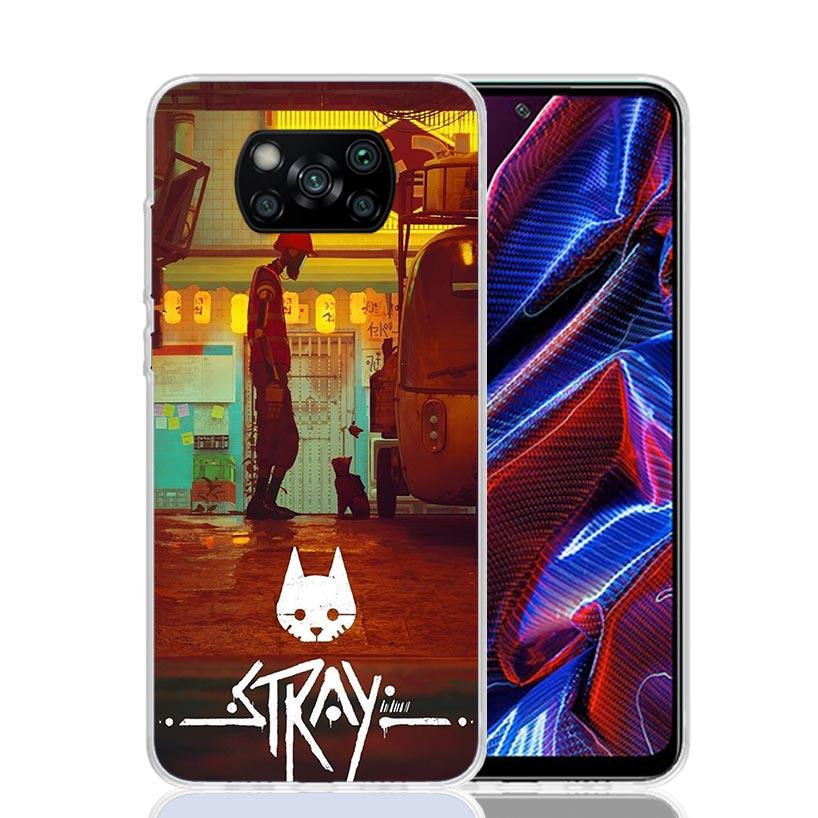 Stray Cat Game Phone Case For Xiaomi Poco X7 X6 X5 Pro F7 Ultra Redmi 15C 15 13 13C 12 12C 10 10A 10C 9 9A 9C 9T Cover Poco X7 X