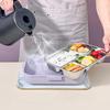 WORTHBUY Microwave 304 Stainless Steel Bento Lunch Box For Student 1500Ml Detachable Large Capacity Sealed Food Container Set