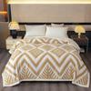 Double Sided Jacquard Blanket Thickened Taff Velvet Warm Office Nap Throw Sofa Cover Washable Colorfast Dormitory Bed Blankets