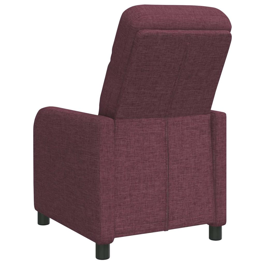Recliner Chair Purple Fabric