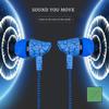 2018 New Sport Earphone Headset Super Bass 3.5mm Earphone Wired Crack Headset Button with Mic Handsfree Earphone for Samsung MP3 MP4