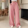 Damskie codzienne francuskie wygodne i modne spodnie z prostą nogawką i szeroką nogawką z kieszeniami dla kobiet