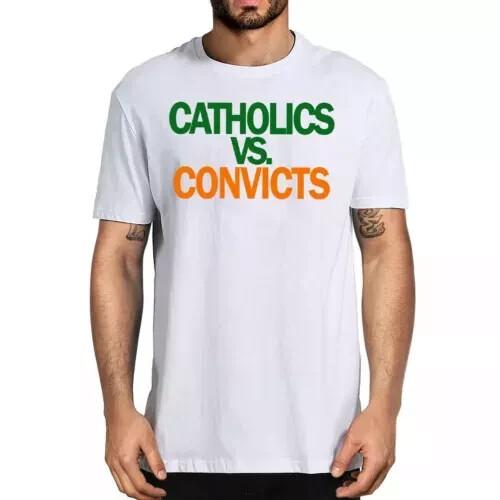 Catholics vs Convicts Vintage 1988 Shirt1988 Notre Dame vs. Miami football Unisex T-Shirt XXXL