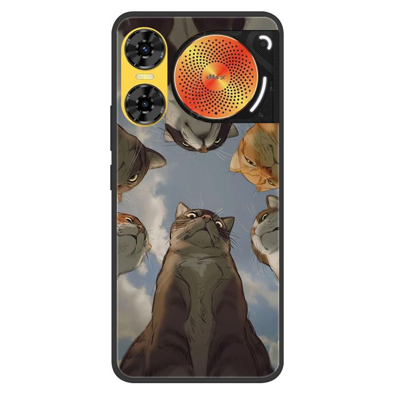 

TPU For ZTE Nubia Music 2 Case 2025 Soft Black Silicone Bumper Butterfly Painted Phone Cover for Nubia Music2 Cases Fundas Capas Nubia Music 2