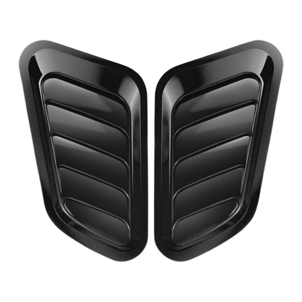 

1 пара Украшение капота автомобиля Реалистичный дизайн воздухозаборника Имитация вентиляционного отверстия Поддельный воздухозаборник Кузов ABS Автомобильная декоративная наклейка чёрный