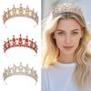 Schmuck Kristall Braut Diadem Krone Barock Diadem Schleier Diademe Hochzeit Haar Diadem Performance
