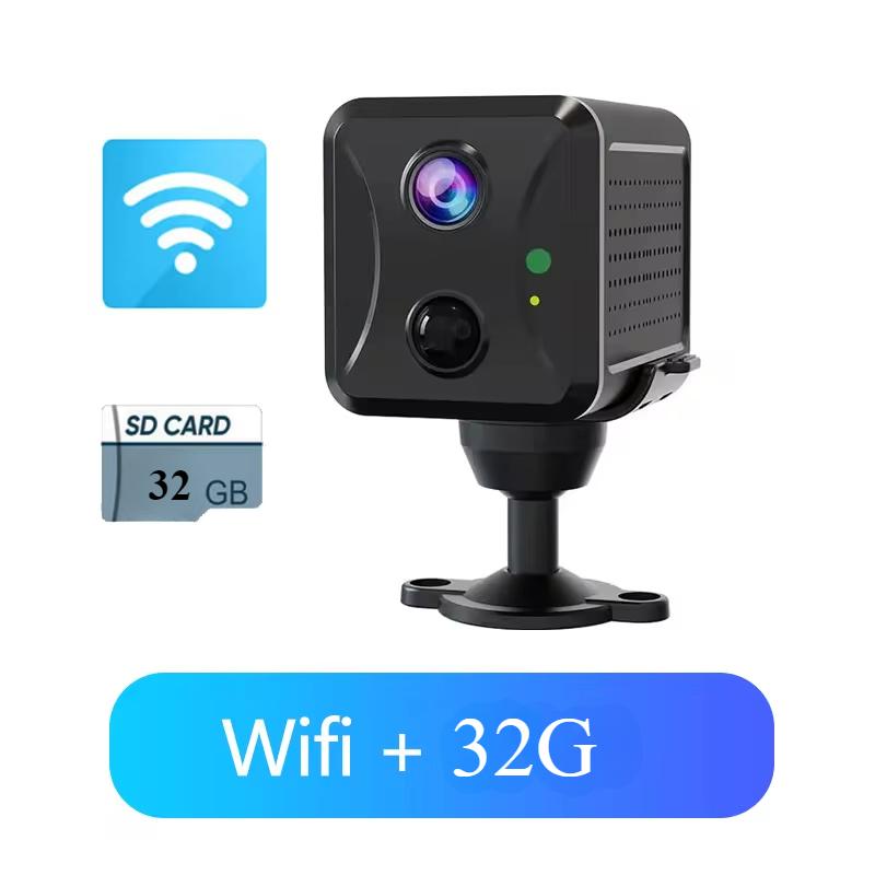 Ubox Mini 4G Security Camera SIM Card or Wifi 5MP Survalance IP Camera 3800 MAh Big Battery Low Power Voice Intercom CCTV Camera