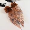 Lightweight Hair Clip Halloween Spider Web Bow Clip, Pumpkin Eyeball Tulle with Long Tails, Women Accessories for Holiday Party Accessory