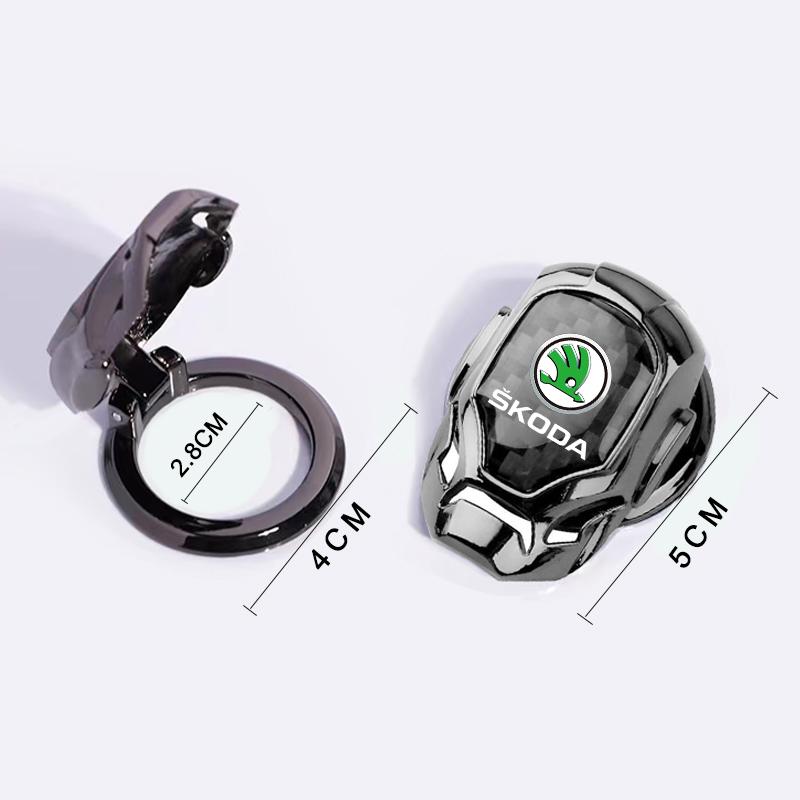 1 stk Bil Ett-klikks Startknapper Beskyttelsesdeksel Dekorasjon For Skoda Octavia Superb Rapid Kodiaq Karoq Fabia Kamiq Roomster Citigo