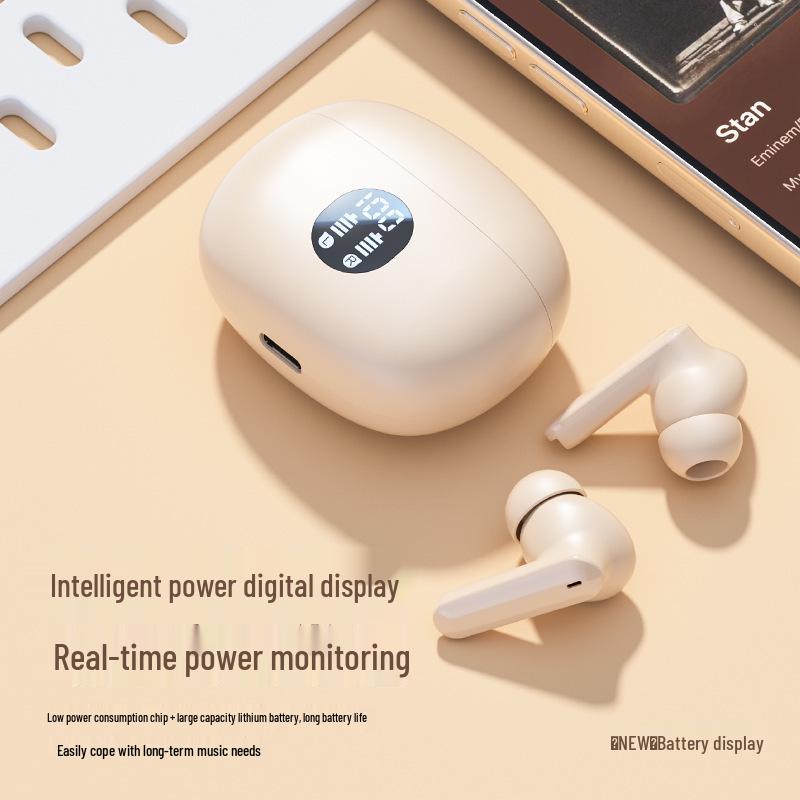 Premium Wireless Bluetooth In-ear Earbuds with Long Battery Life and Digital Display