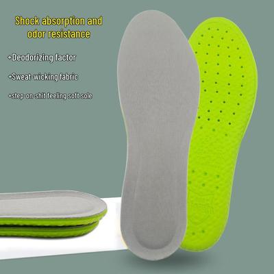 In-Stock Sports Deodorant Insoles - Sweat-Absorbent, Breathable, Comfortable, Shock-Absorbing, Soft & Anti-Odor.