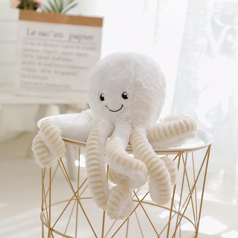 Lovely Simulation Octopus Pendant Plush Stuffed Toy Soft Deer Animal Home Accessories Cute Animal Doll Children Gifts
