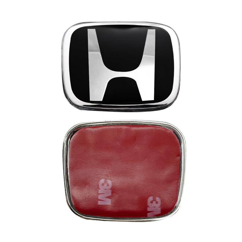 

3D Metal alloy Car Steering Wheel Badge Emblem steer wheel sticker Decal Car Styling For HONDA CIVIC HR-V XR-V URV FREED STEPWGN 53mmX43mm