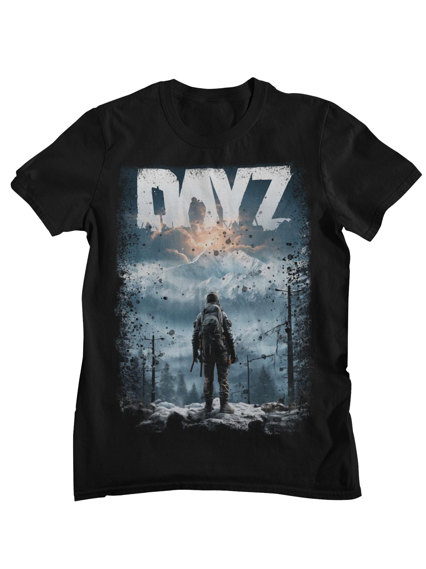 DayZ Survival Zombie Game Graphic T Shirt Post Apocalyptic Open World Winter Survival Streetwear Cotton Oversized Tee S
