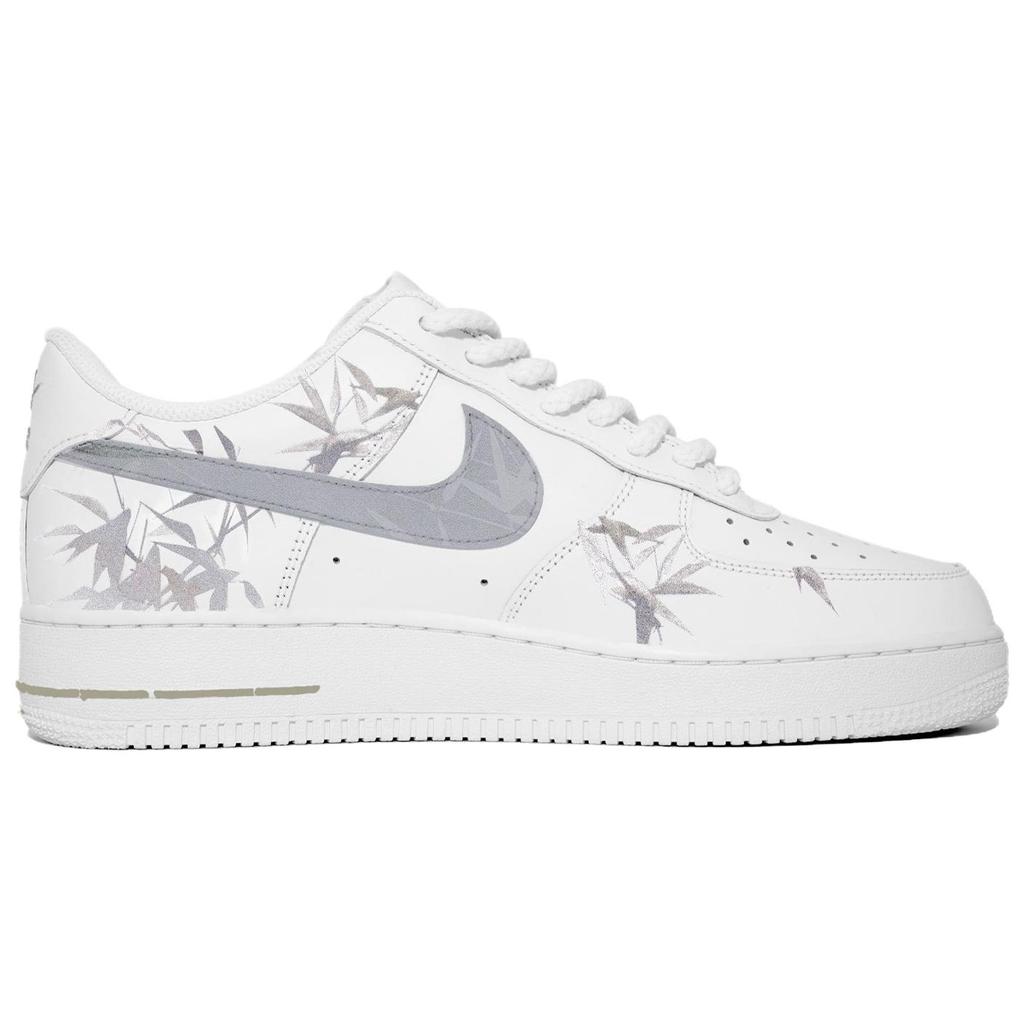 Nike Air Force 1 Coverage Impact Resistance Low top Skateboard Shoes Unisex White Gray CW2288-111(Team113-S-BOX)
