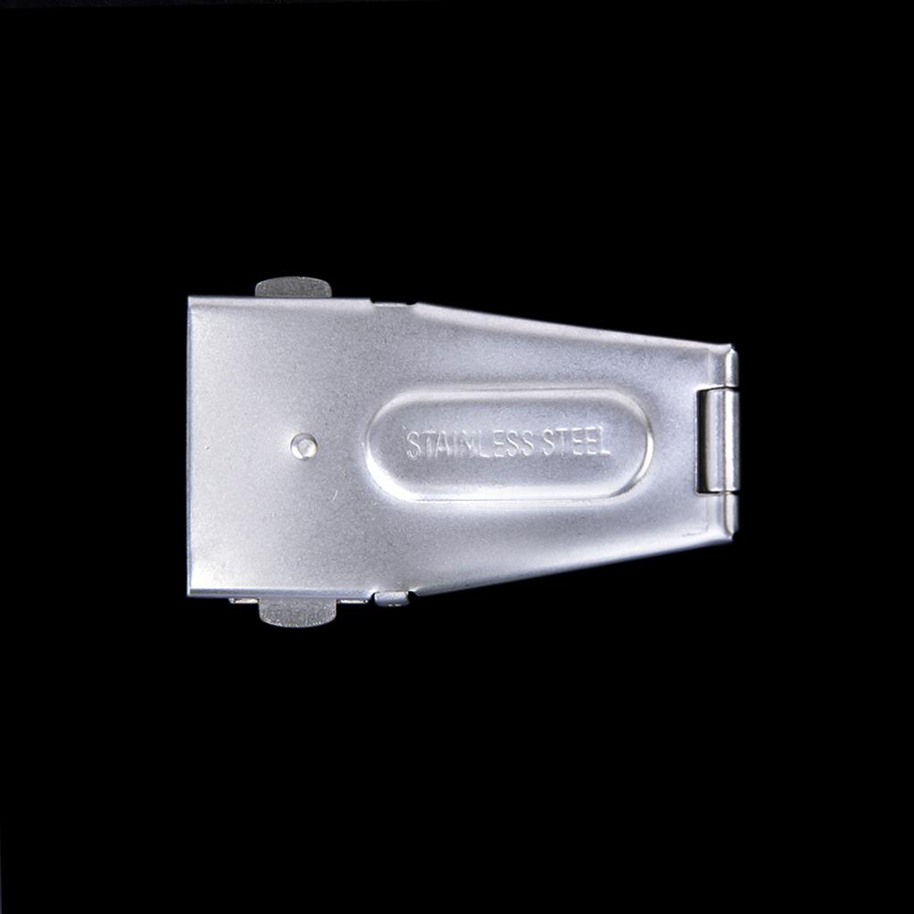 17mm Stainless Steel Double Deployment Clasp Buckle For Watch Band Strap