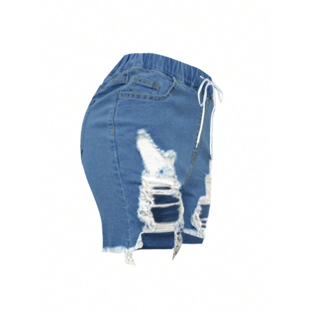 Women's ShortsRetro Color High Waisted Slim And Sexy Design Jeans Shorts