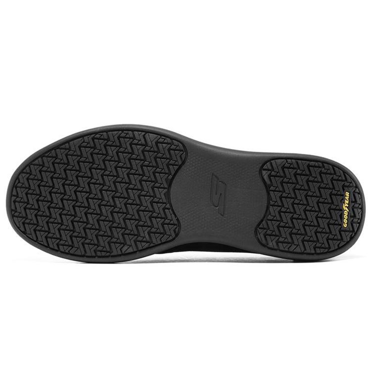 Skechers Go Walk Stability Leather Comfortable Slip-On Sports Low-Top Casual Shoes Men sneakers Black 216173-BBK