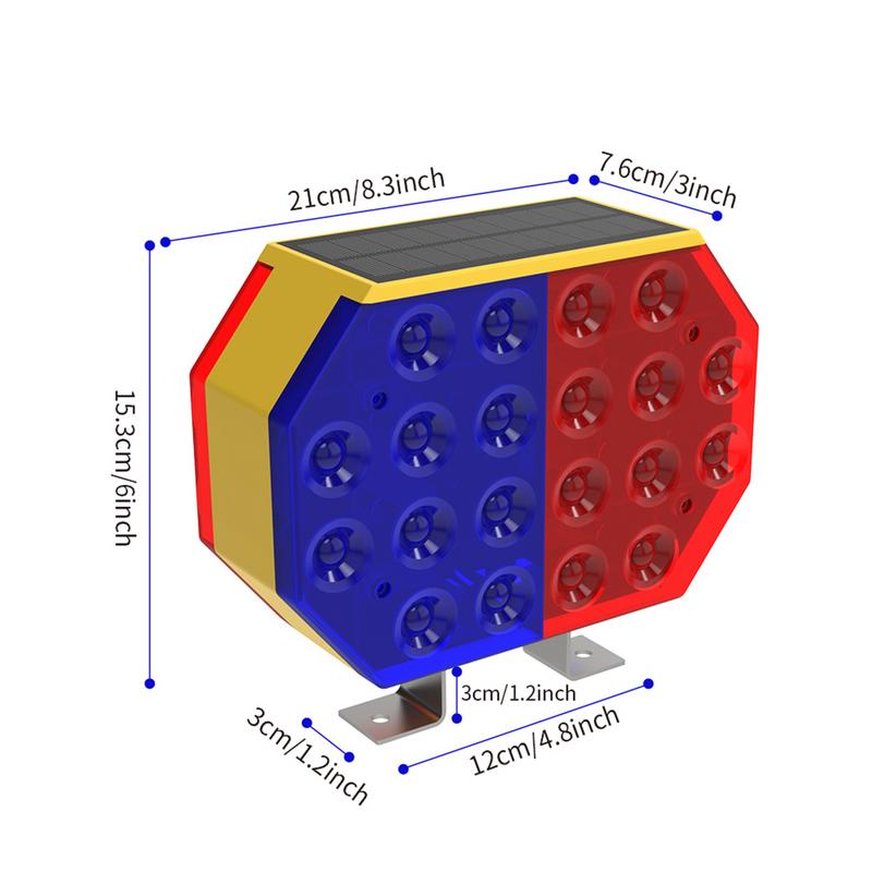 Traffic Light Lamp Traffic Lights Solar-Powered Red Green LED Traffic Signal Energy Saving Warning Lights For Vehicles City
