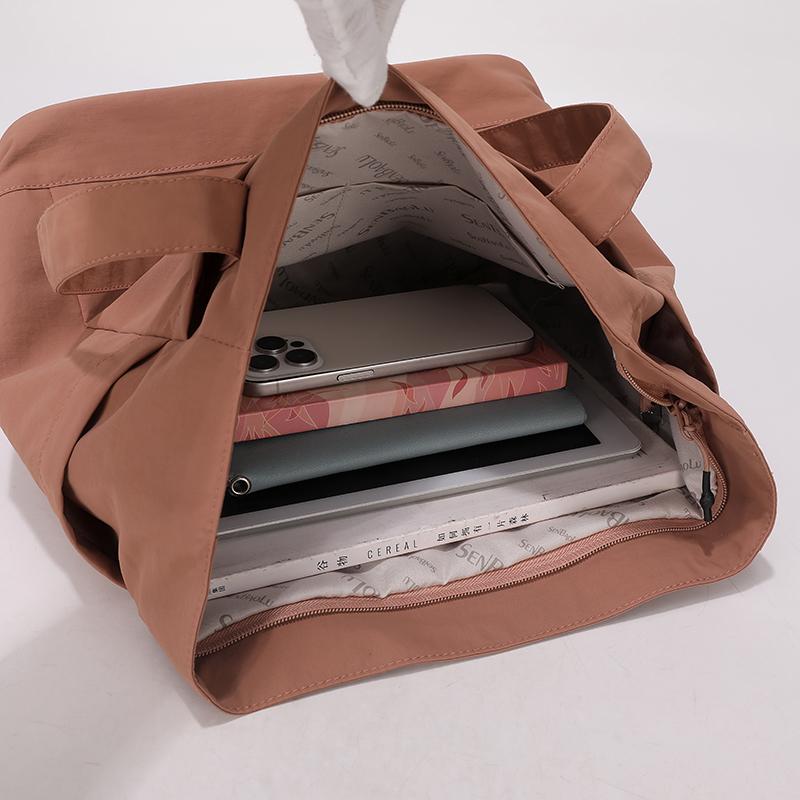 Nylon Bag Women's Large Capacity Tote Bag Student Class Shoulder Bag