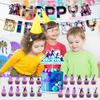 Birthday Theme Party Decoration Banner Pull Flag Cake Flag Balloon- Set