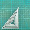 Multi-layer Triangular Edges and Corners Design Pattern Scrapbooking Craft Die 3D DIY Festival Card Making