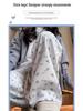 145cm Women's White Floral Casual Summer Sweatpants - Loose, Straight-Leg, Petite, Wide-Leg Pants