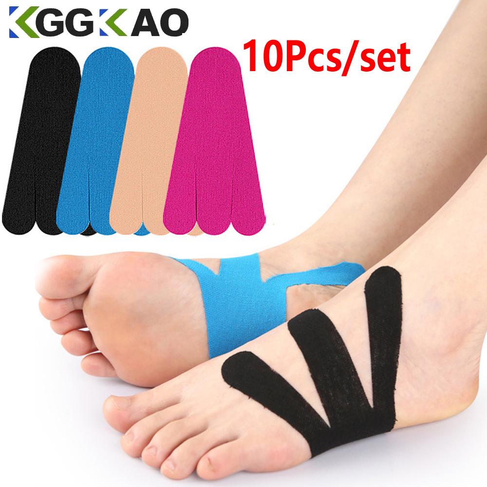 10Pc Kinesiology Tape For Foot Arches Plantar Fasciitis Support Durable Athletic Sports Tape For Running Any Activity