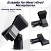 Yeshone 4 Pieces Mic Clips for Stands with 4 Adjustable Adapters Microphone Holder Wireless Mic Holder Clamp with 5/8 Inch Male To 3/8 Inch Female