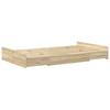 Storage Bed Frame with Headboard Sonoma Oak 120 x 190 cm
