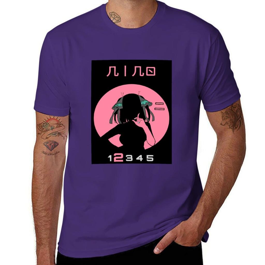 QUINTUPLET ANIME NAKANO NINO STYLE 25 TOUBON Classic Tshirt Blouse Boys Animal Print T Shirts for Men