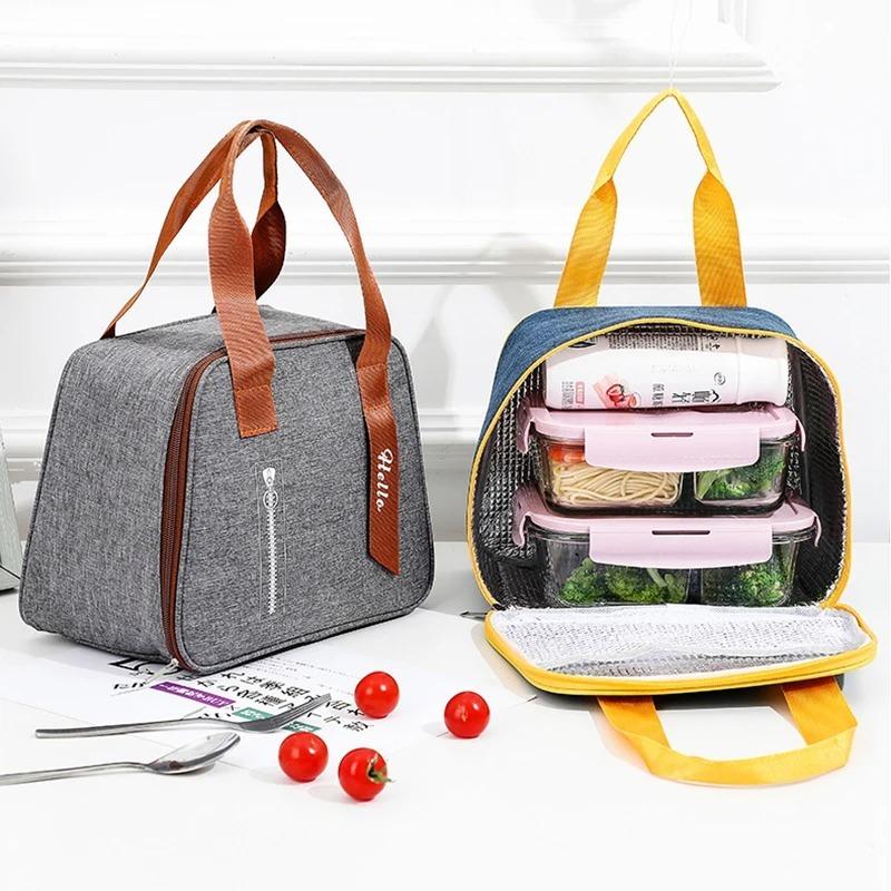 Lunch Bag Handle Insulation Cooler Bag for Women Kid Lunch Box Picnic Travel Portable Food Storage Breakfast Thermal Food