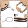 2025 Trend 15 Pack Bottle Opener Blank Wooden Keychain Blanks For Laser Engraving Wood Bottle Openers Bulk Key Chains Engraved K