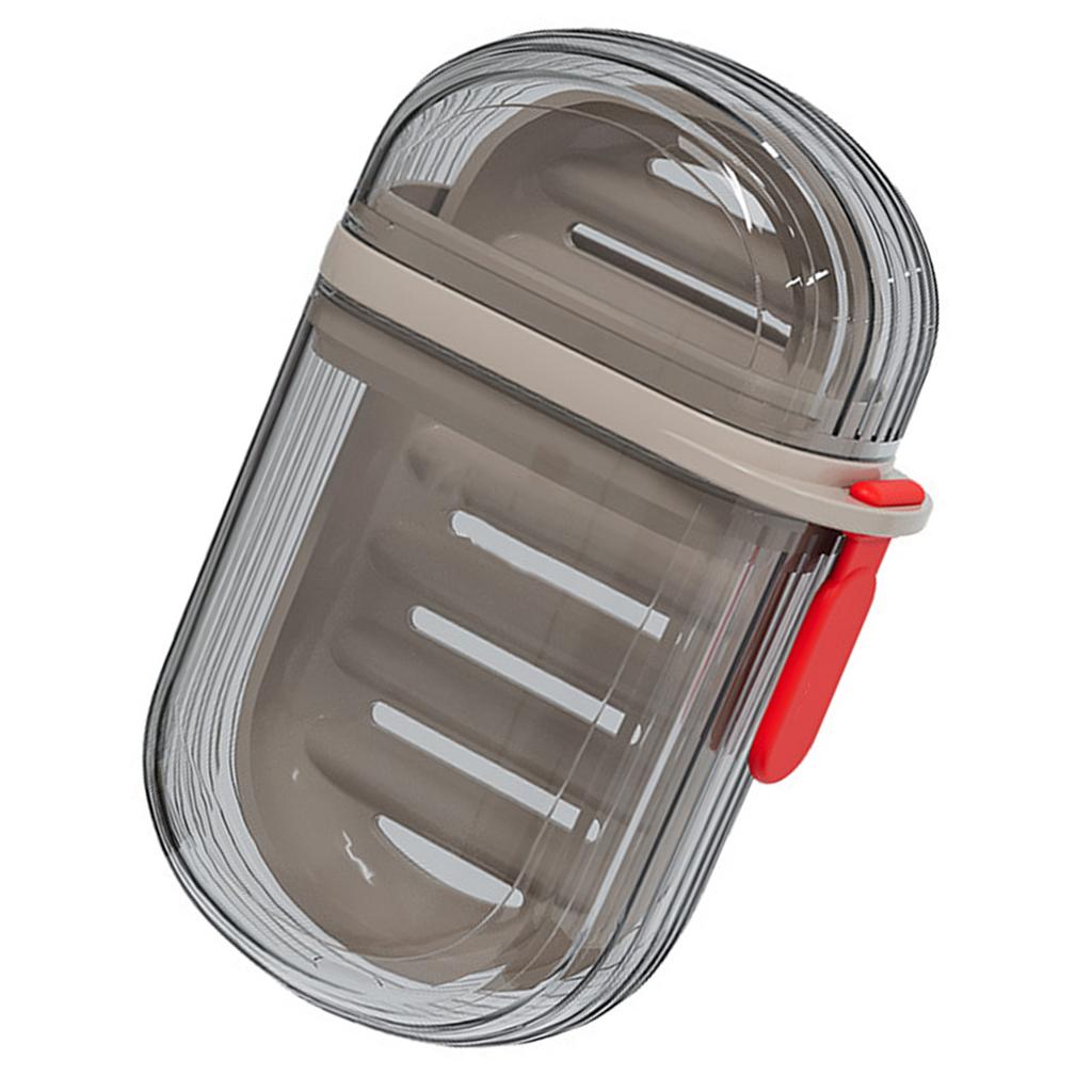 Soap Box Travel Portable Mini Soap Container Sealed Drainable Soap Box with Lid for Traveling