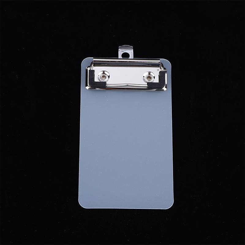 1/3Pcs Durable Transparent Clipboard with Hook Portable for Office School Supplies User-Friendly 1Pc 8x13.5CM