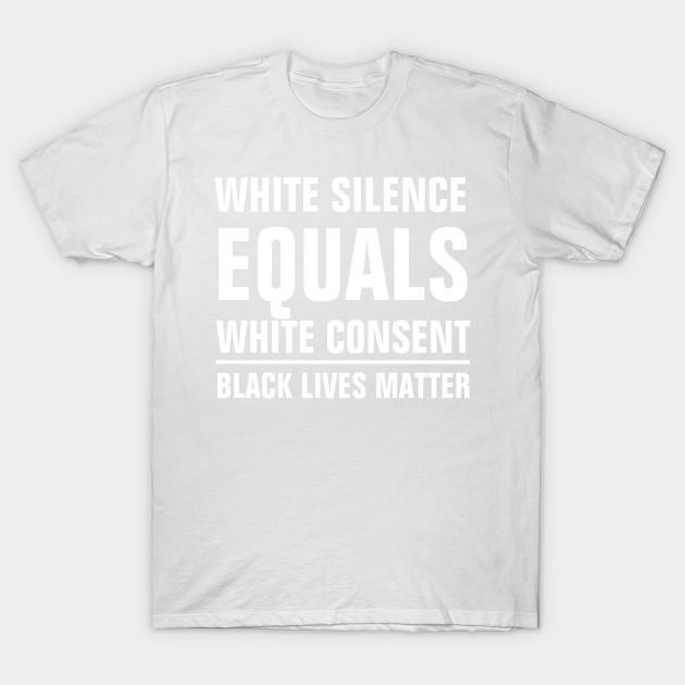 Unisex Fashion TShirt White Silence Equals White Consent Print TShirt Plus Size S-5XL T-Shirt 100%Cotton Tops O Neck Short Sleeve Tees