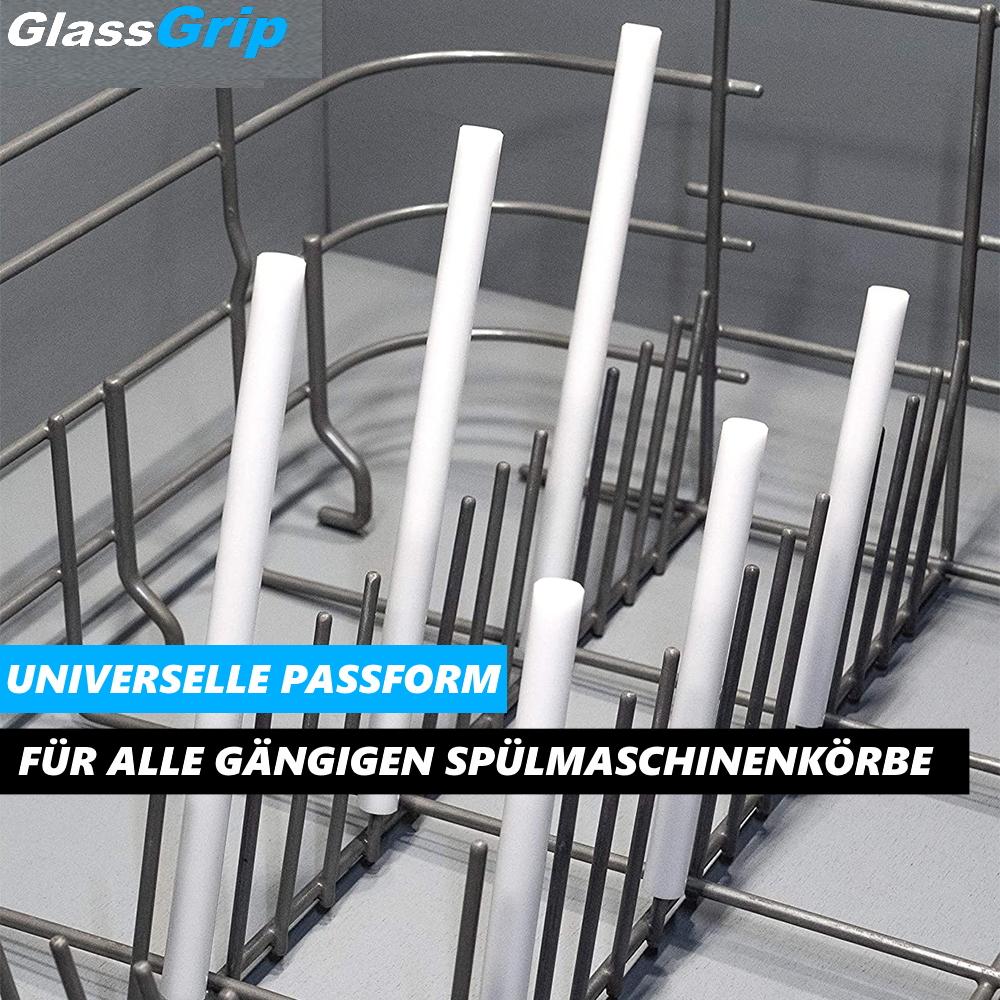 GlassGrip Glass Holder Dishwasher Clip-on Holder Holder Dish Basket 6-pack