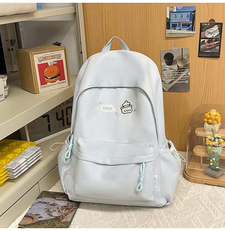 Schoolbag Female Japanese Cute Cartoon Kitten Soft Girl College Style Backpack Mori Candy Color Large Capacity Backpack