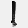 2026 Winter Neu Schwarz Weiches Leder Kniehohe Stiefel Damen Sexy Spitze Seitlicher Reißverschluss Stiletto Lange Stiefel Mode Nähen Designer Stiefel