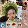 Chinese Style Hairpin Flowers Headband Hair Clip Floral Flower Wreath Hairband Flower-decorated Bridal Wedding Tiara