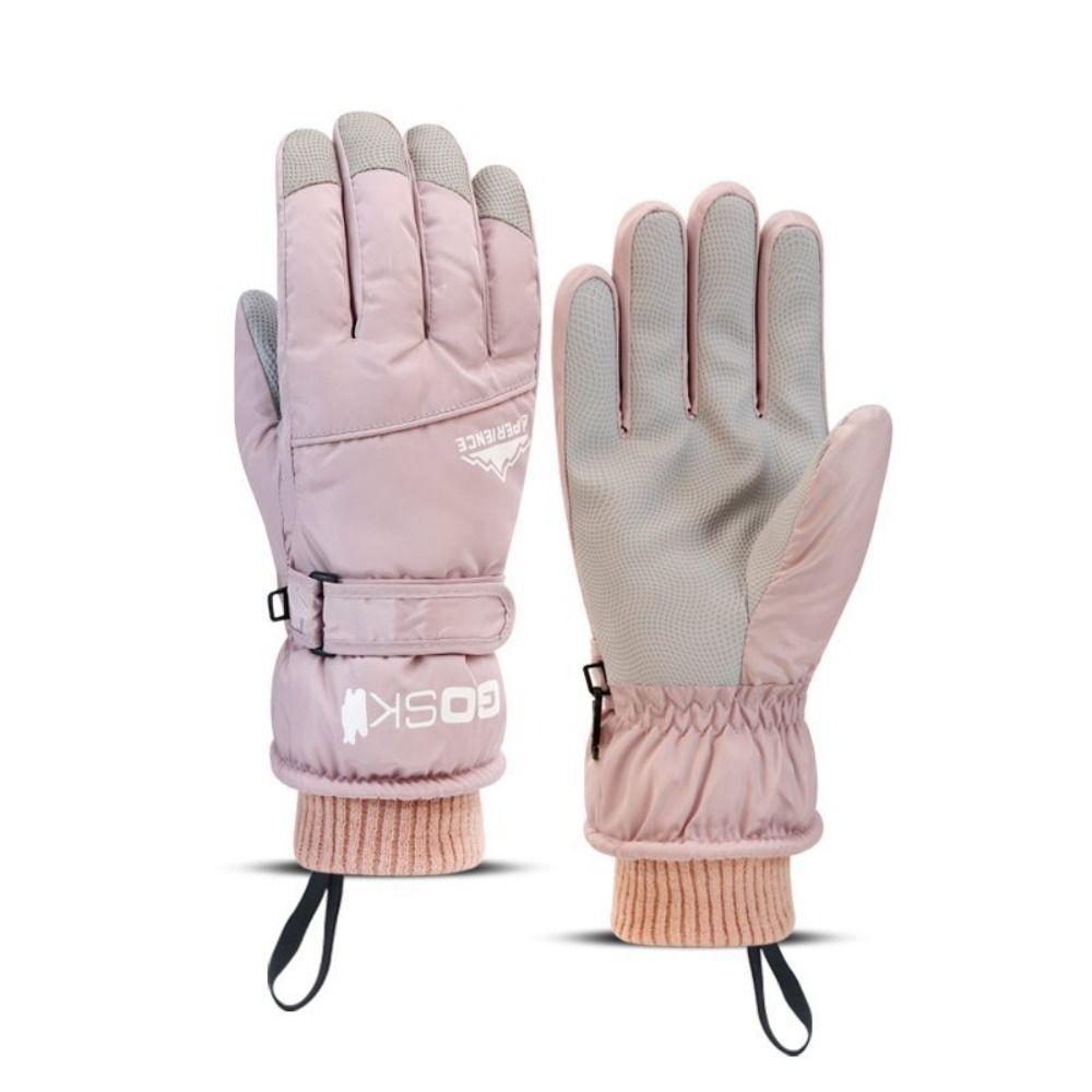 Windproof Snowboard Gloves Keep Warm Full Finger Mittens Simple Cycling Mittens  Man