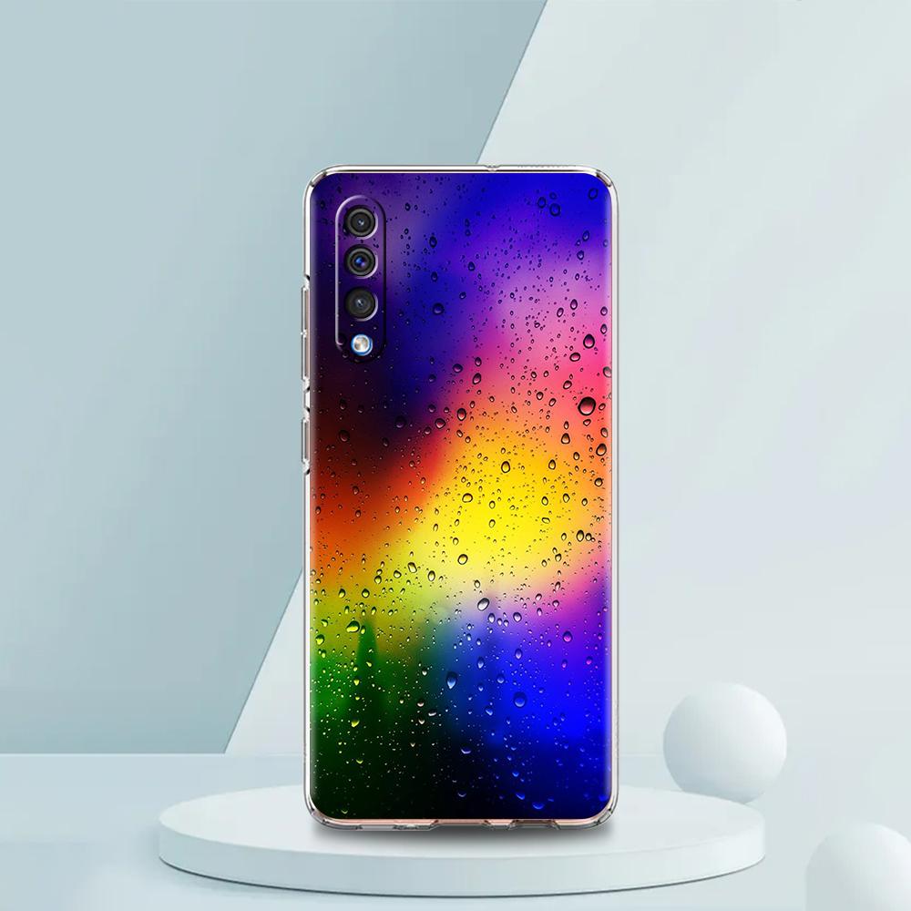 Gradient Color Water Transparent Phone Case for Samsung Galaxy A16 A14 A12 A22 A24 A42 A02 A03S A06 A50 A20 A30 A40 Soft Cover