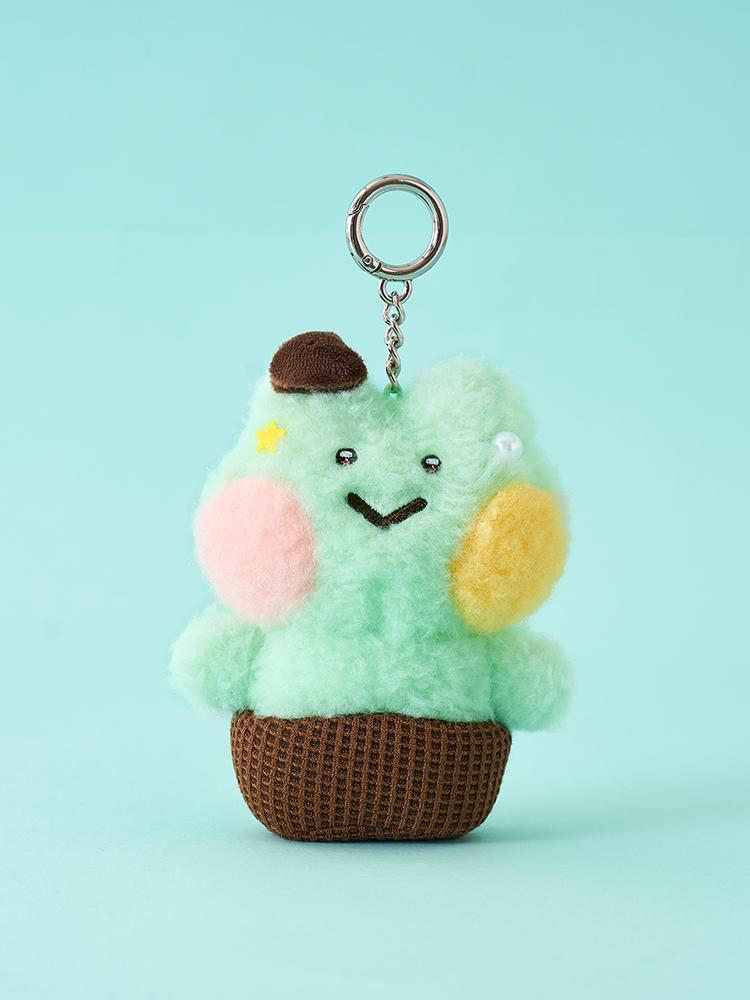 Line Friends Minini Lenini Mint Choco Ice Cream Keyring