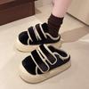 Woman Shoes Female Footwear Low Heels Modis Loafers Fur All-Match Clogs Platform Dress 2024 New Winter Creepers Fashion