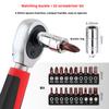 35pcs Mini Socket Wrench Flat Cross Hex Plum Blossom Quick Ratchet Screwdriver Set