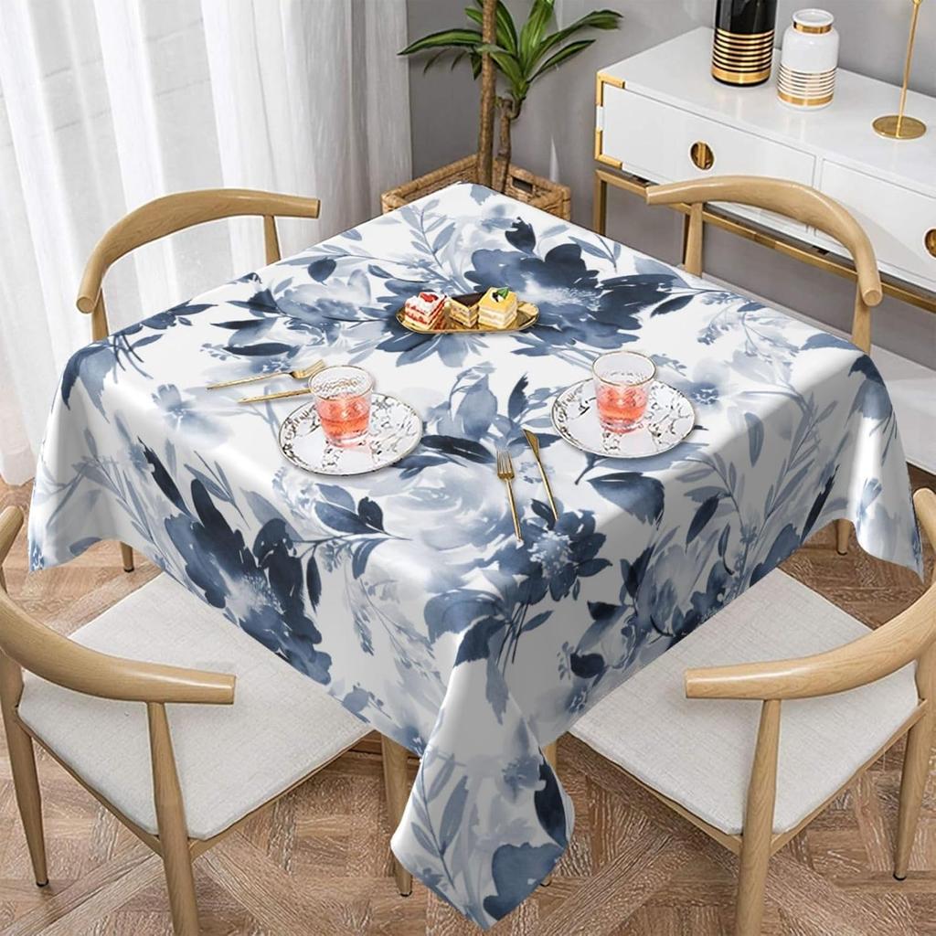 Autumn Pumpkin Waterproof Tablecloth Holiday Wedding Party Decor Fall Thanksgiving Maple Leaf Table Cover For Dining Table Decor