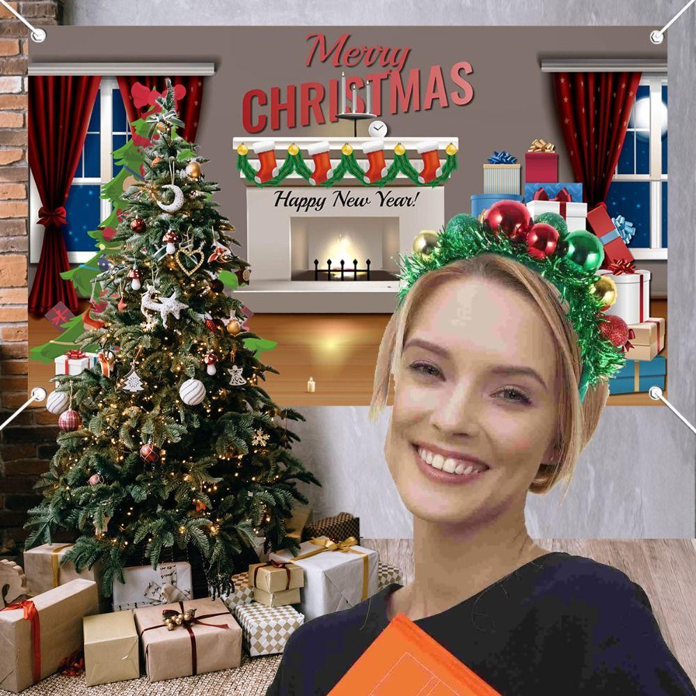 Performance Party Headband Colored Balls Holiday Hair Accessories Women Girls