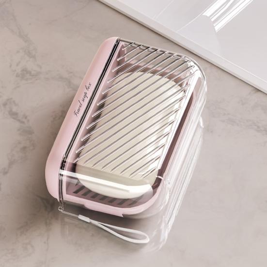 Yousheng Travel Soap Case with Lid Leakproof Soap Container with Drainage Layer Portable Bar Soap Holder for Camping Gym Bathroom Kitchen Dormitory